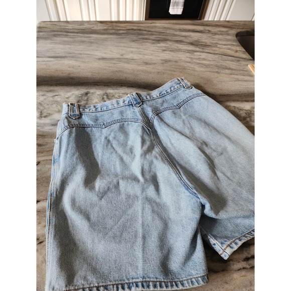 Vtg Lawman Denim Jean Shorts  Womens High Waist Light Wash Vintage - Picture 1 of 8